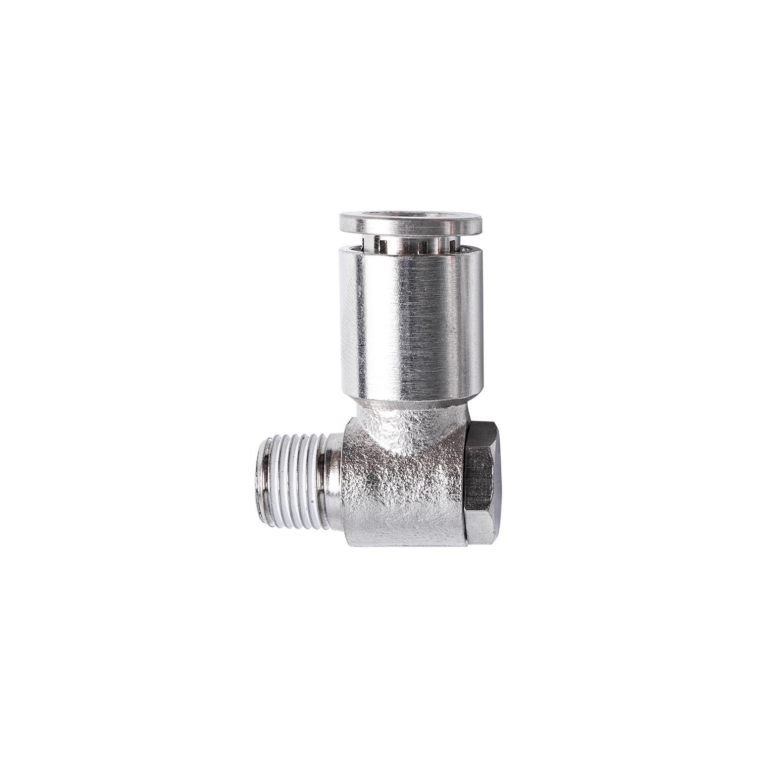 Metal Swiv. Elbow 8mm X 1/8' M